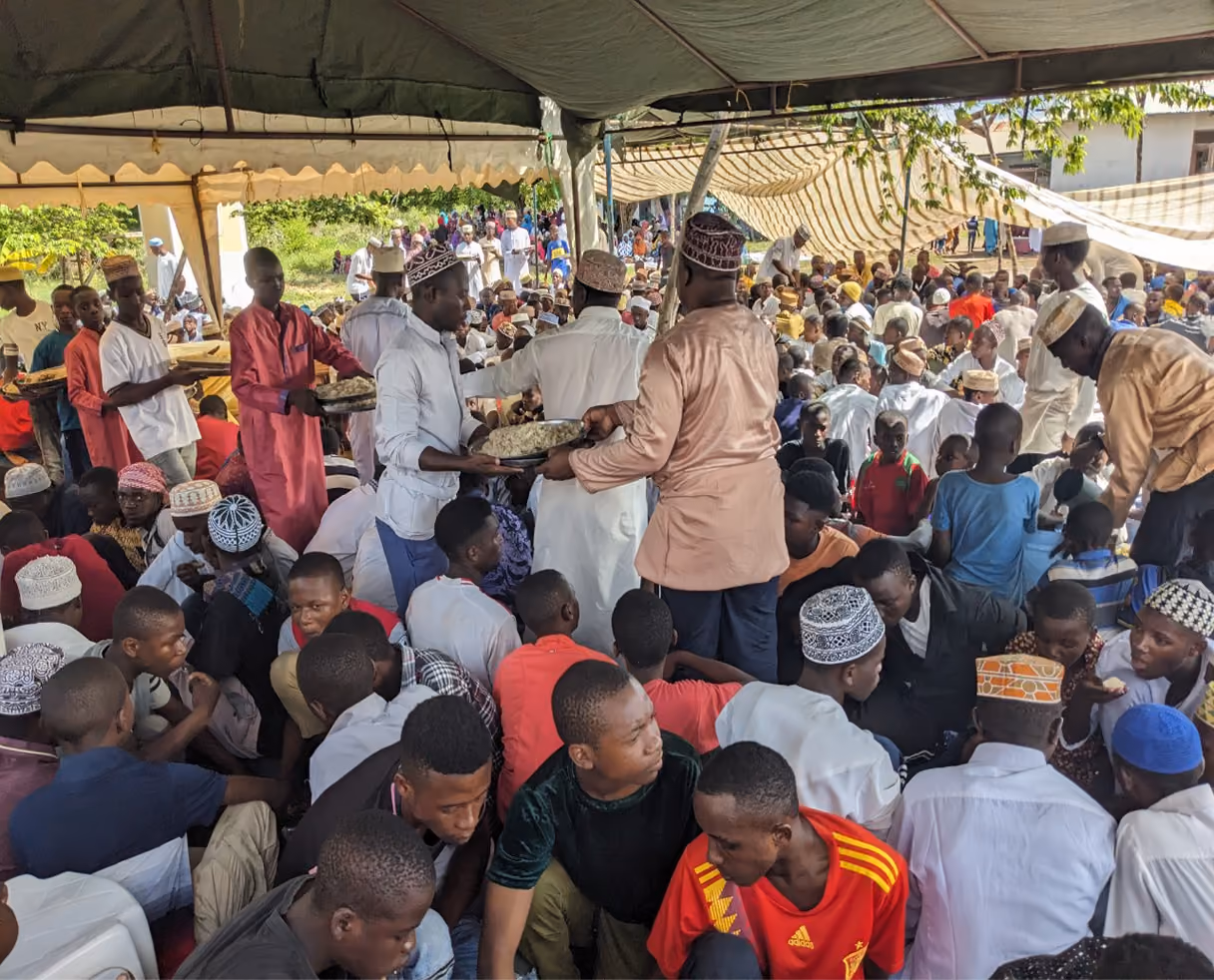 Essential family food package containing staples to support displaced families in Sudan.