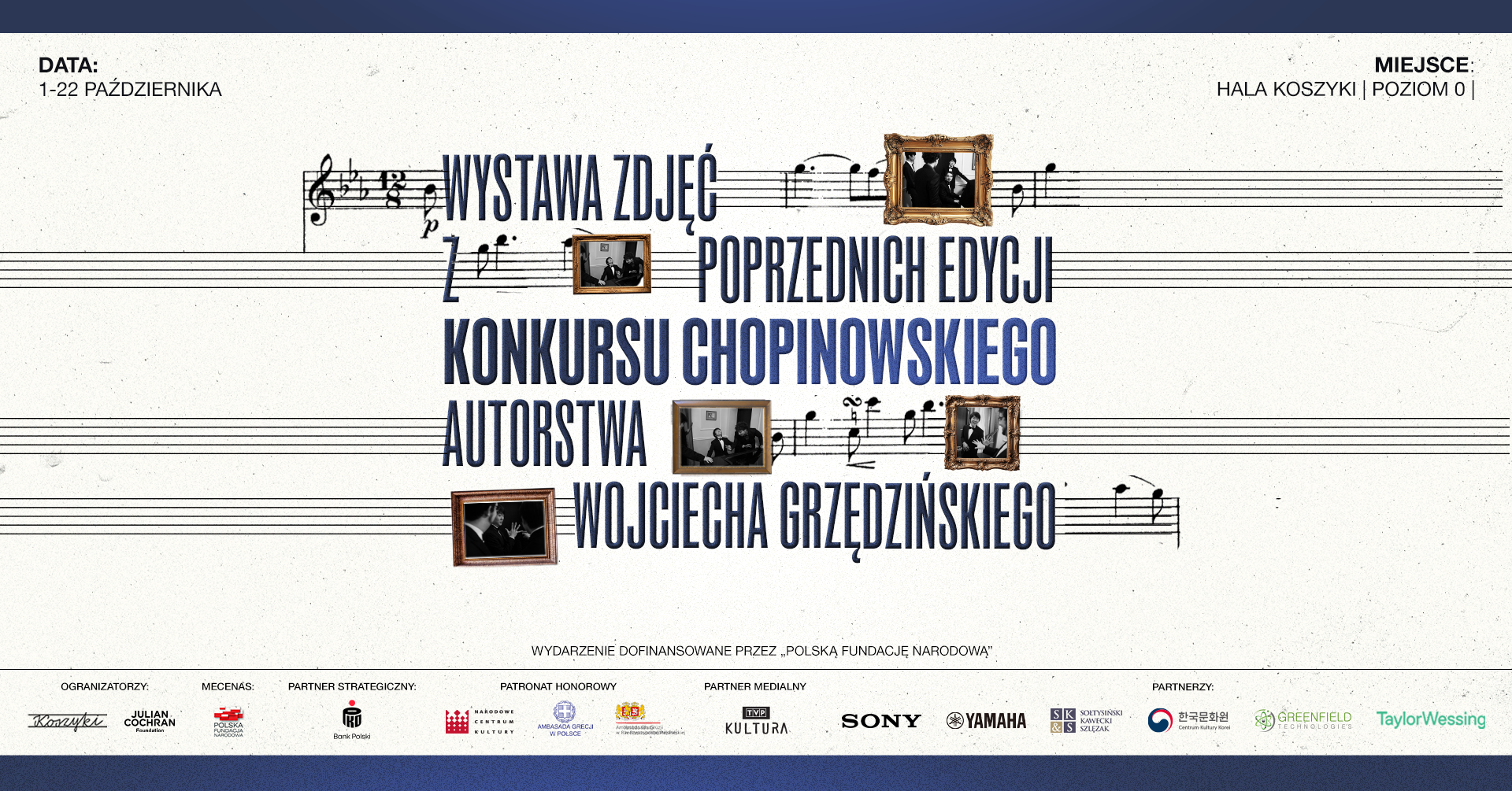 SK&S as partner of an exhibition of photographs from previous years of the Chopin Competition by Wojciech Grzędziński