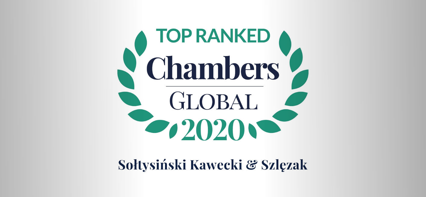 Chambers & Partners Global 2020 – the law firm SK&S awarded once again