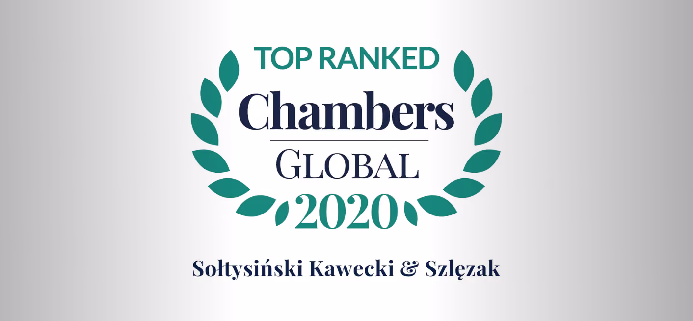 Chambers & Partners Global 2020 – the law firm SK&S awarded once again