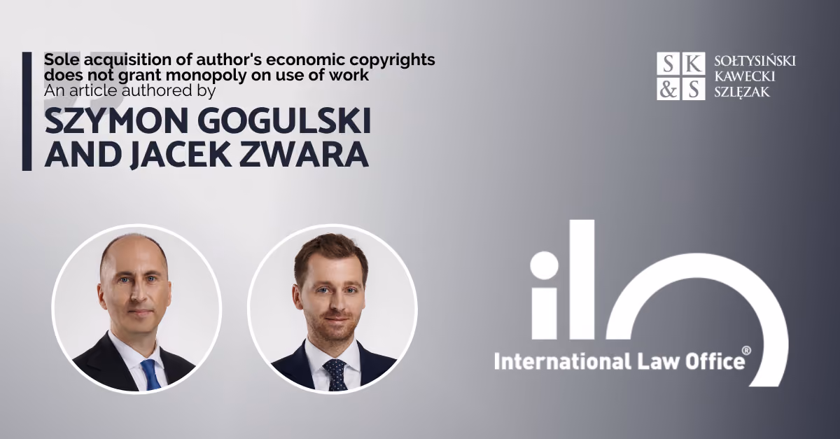 Sole acquisition of author's economic copyrights does not grant monopoly on use of work