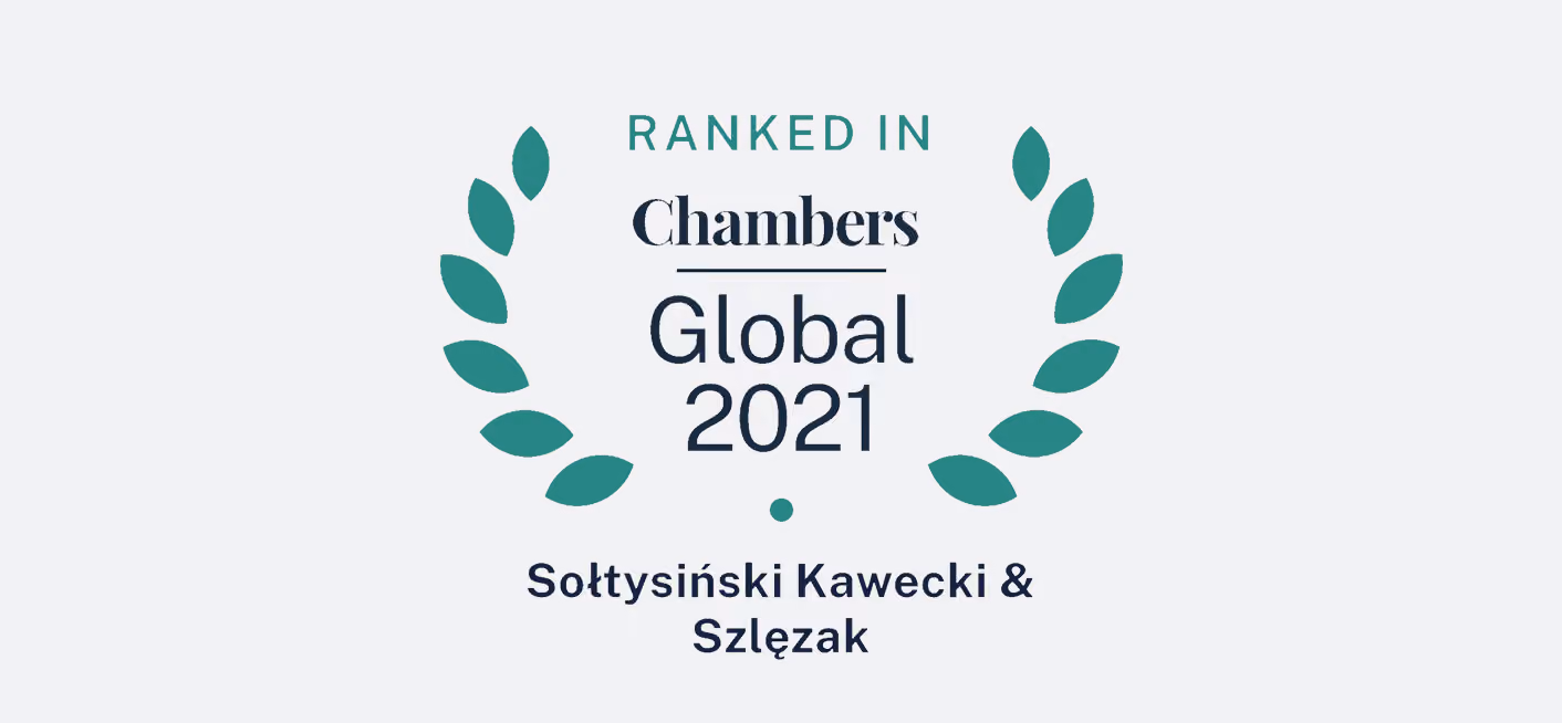 Chambers & Partners Global 2021 – the law firm SK&S awarded once again