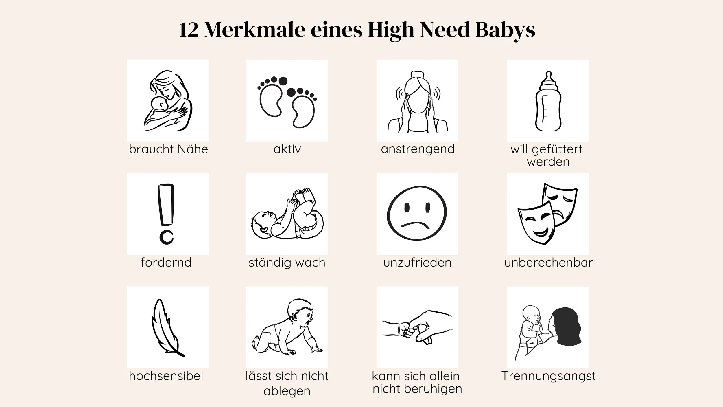 12 Merkmale eines High Need Babys