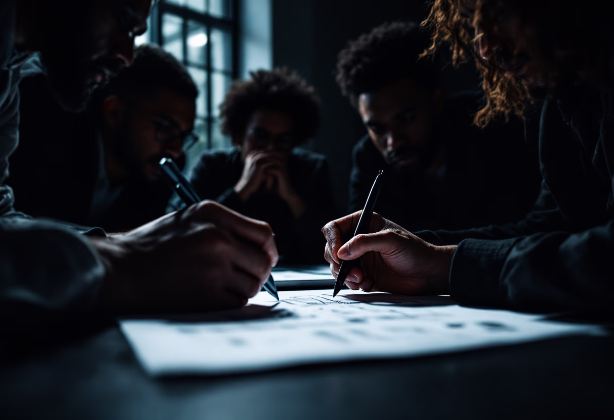image of tech meeting (for a consumer apps)