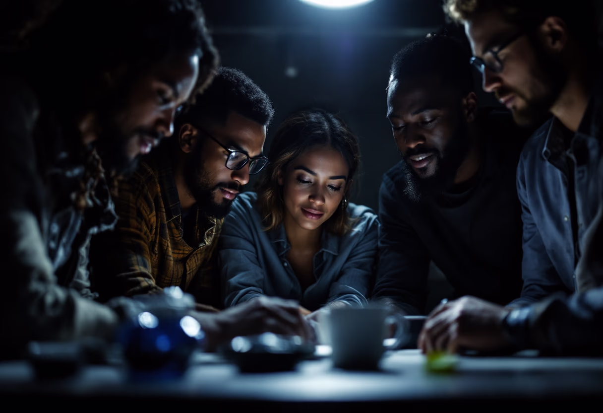 image of diverse group collaboration (for a hr tech)