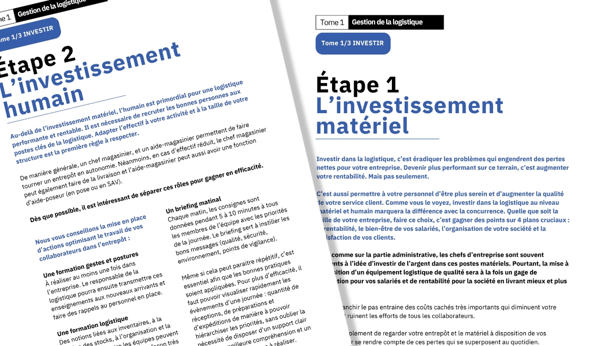 Bannière Livre blanc Investir dans la logistique