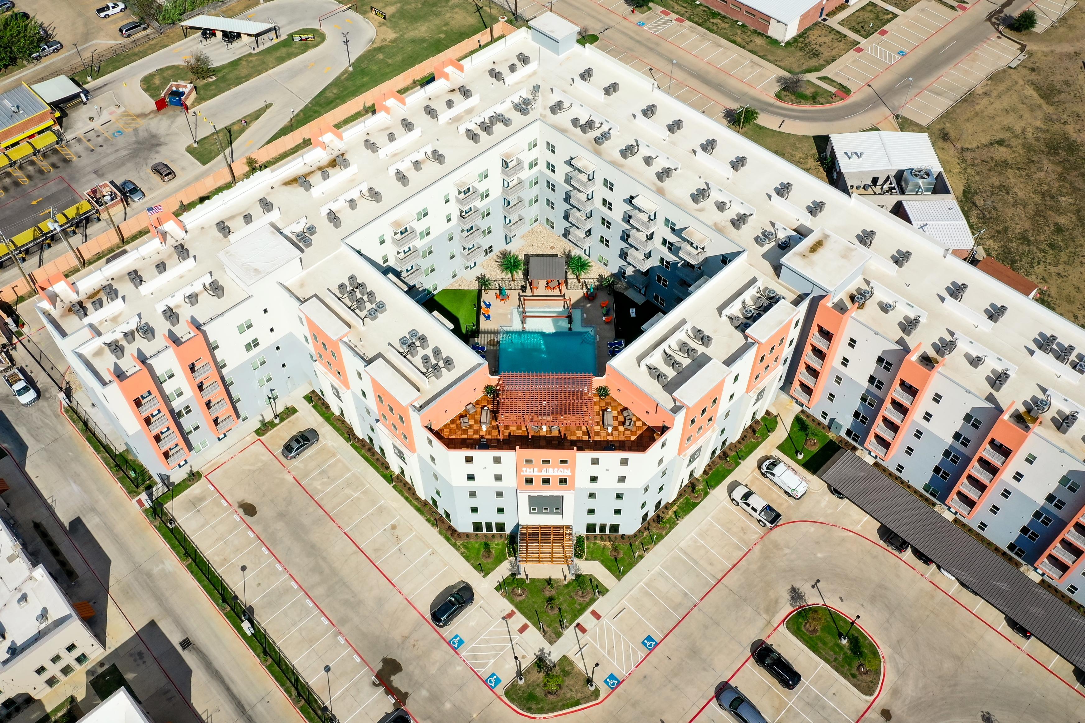 ariel view of community
