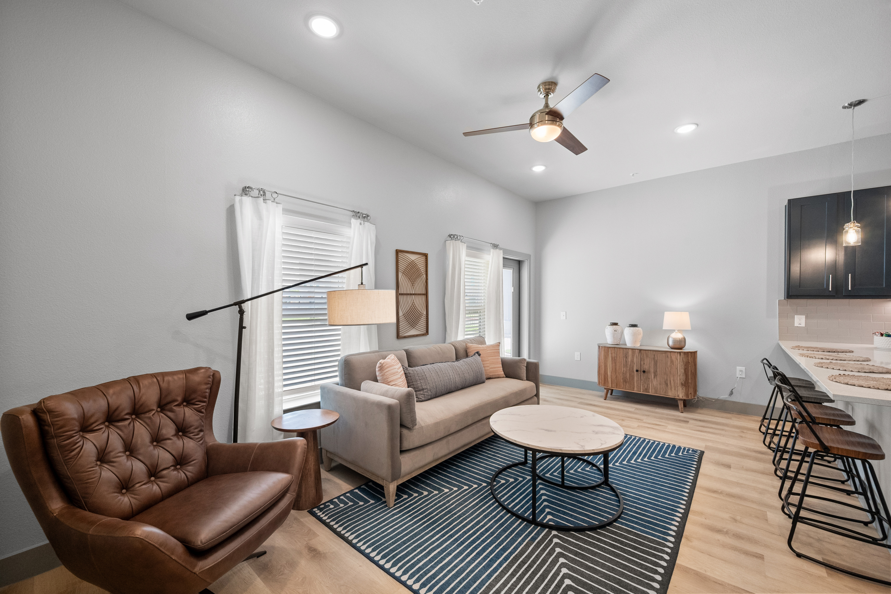 Living room stock image