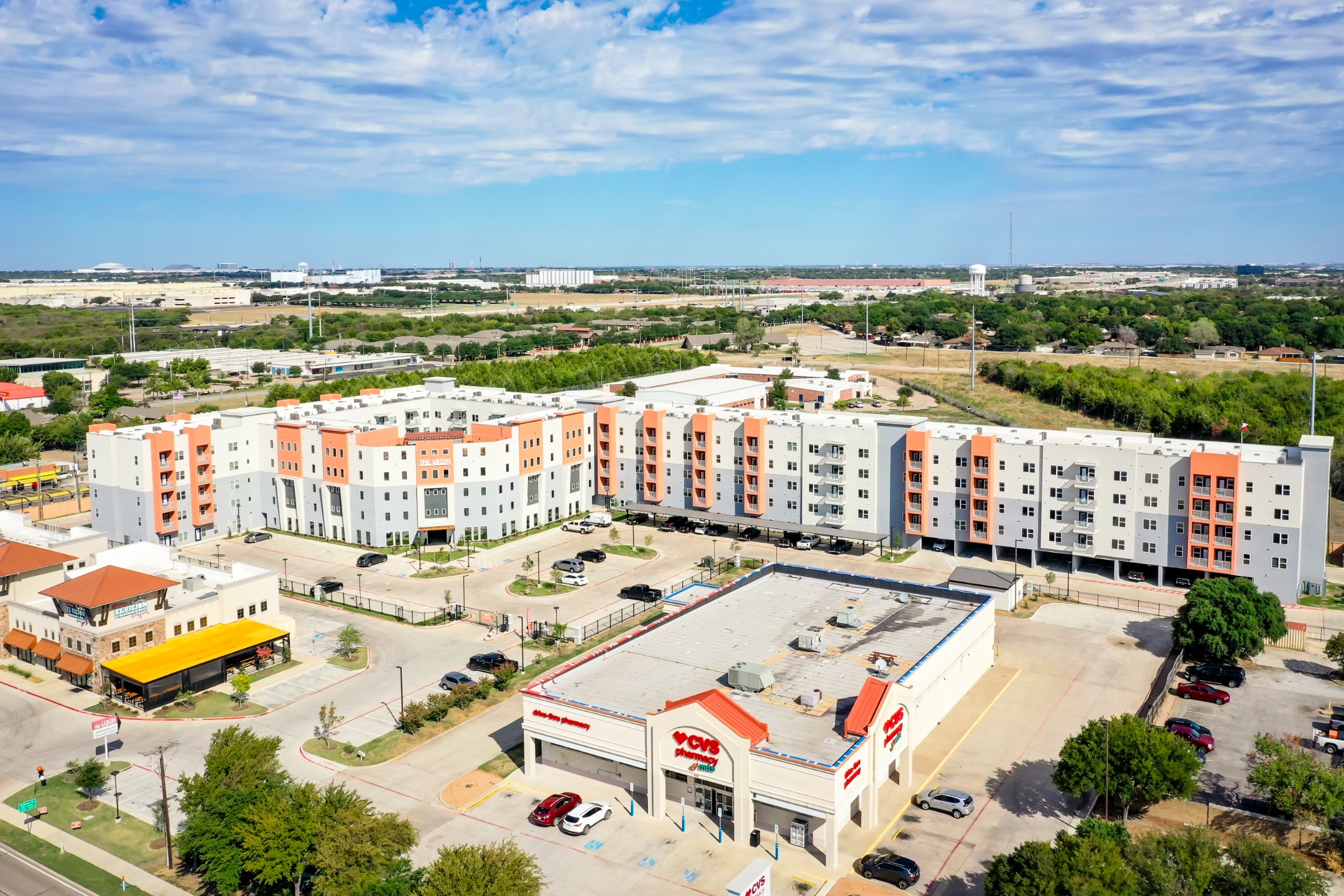 ariel view of community