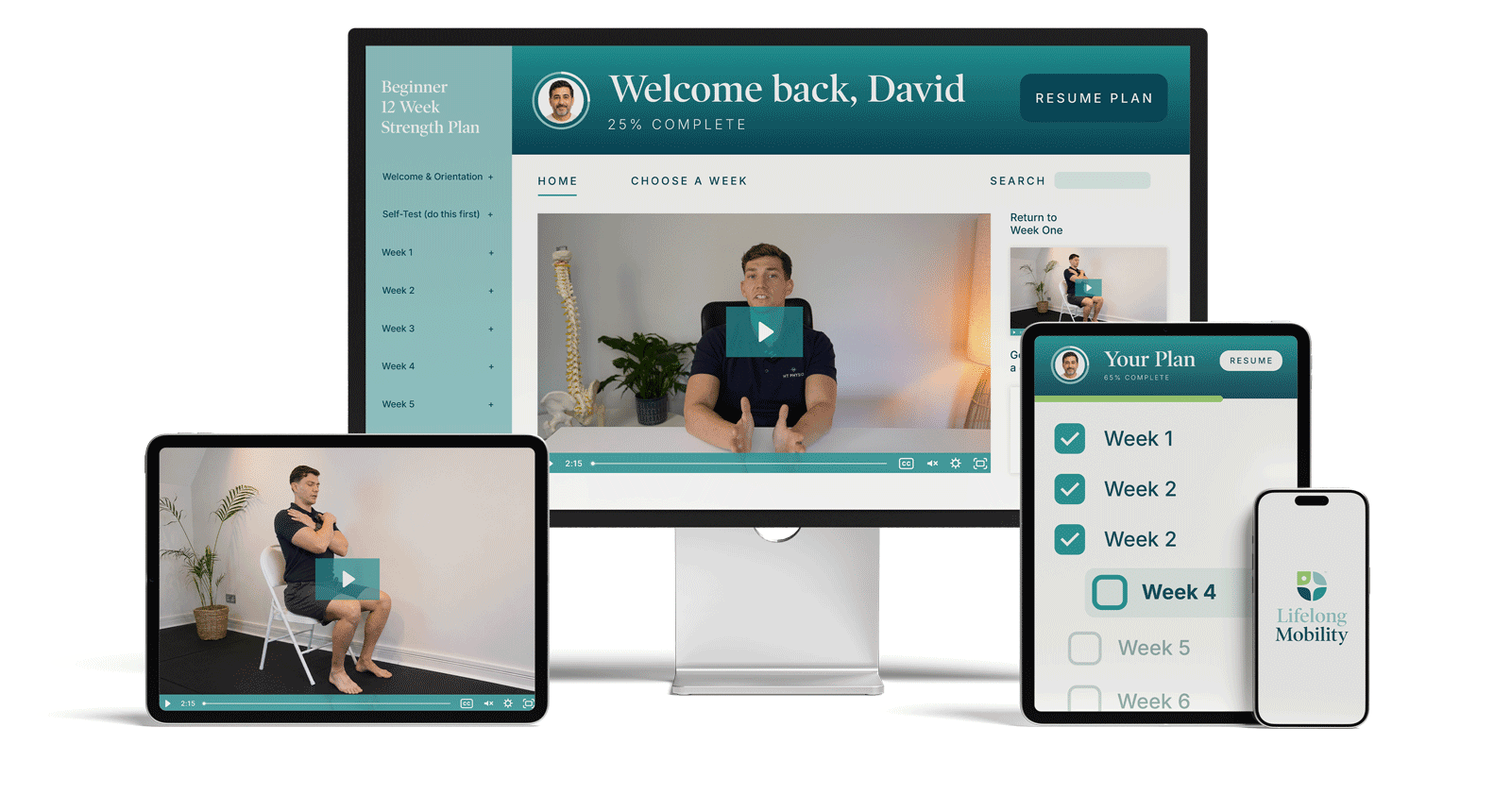 Lifelong Mobility on desktop, tablet and mobile