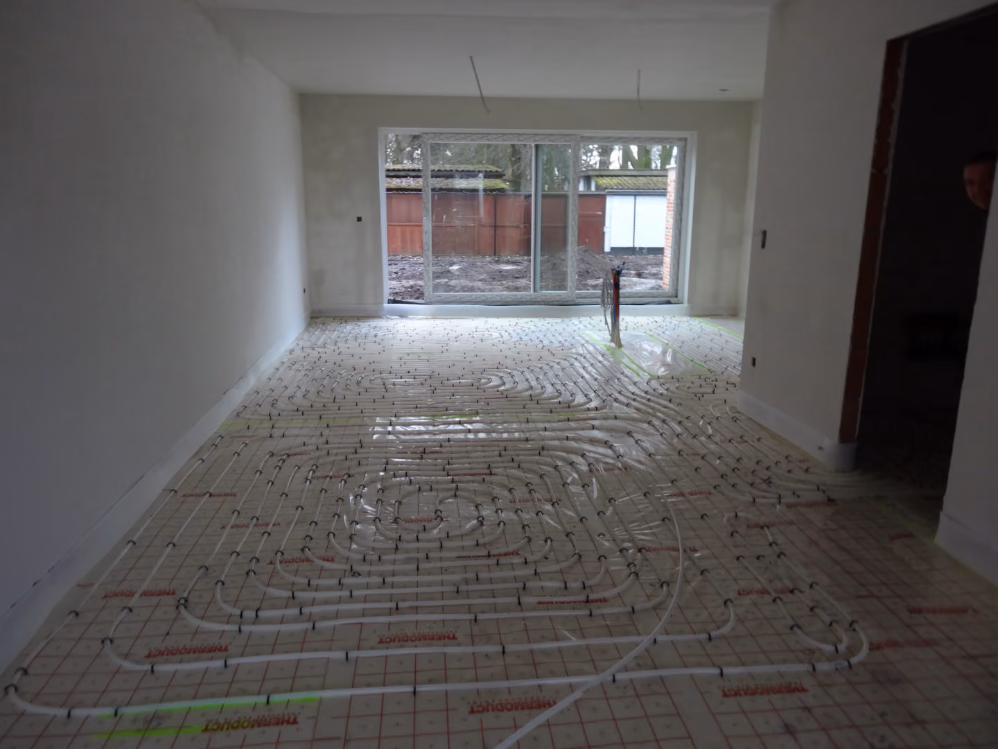 Verticale boring van 95 meter voor de aardwarmtewisselaar in Beerse