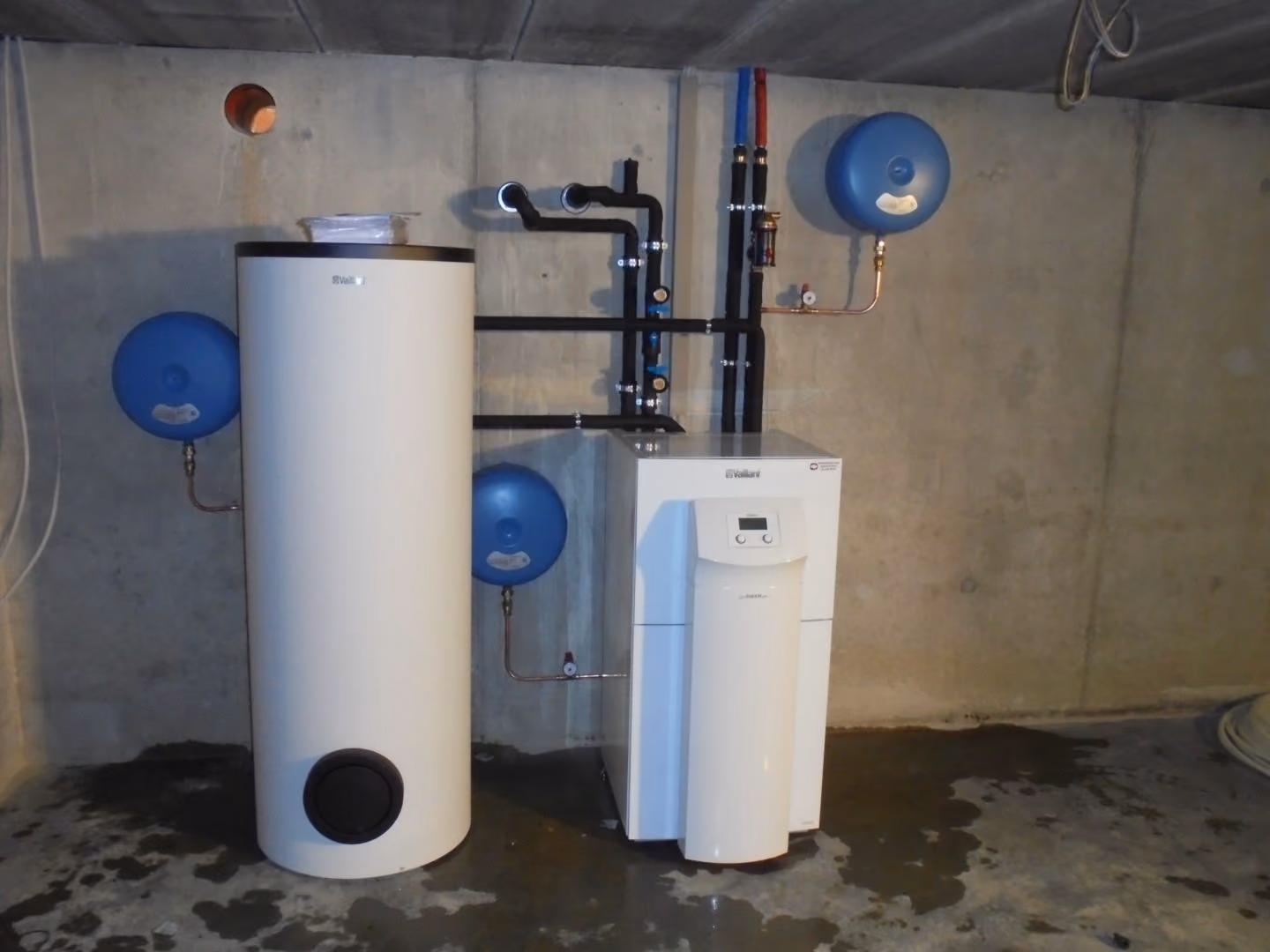 Geothermische warmtepomp van Geoservices in een open bebouwing in Olen