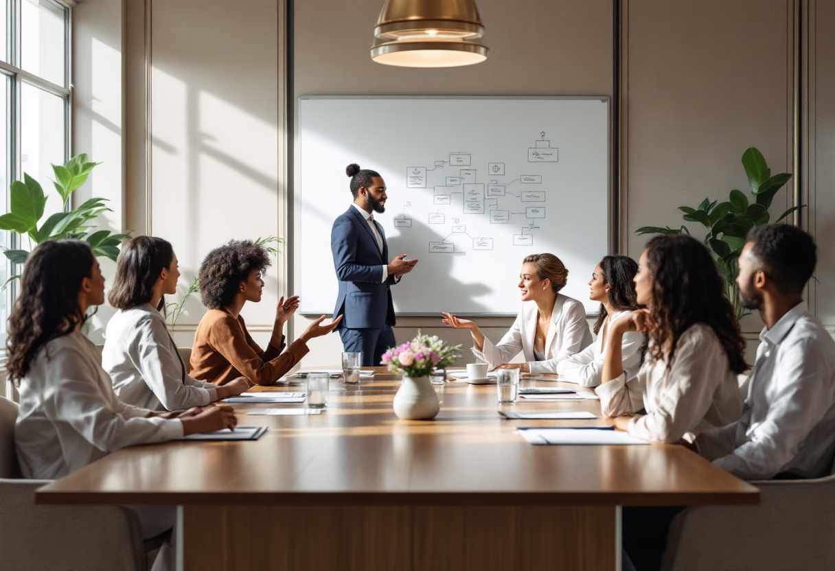 image of collaborative meeting (for a consulting firm)
