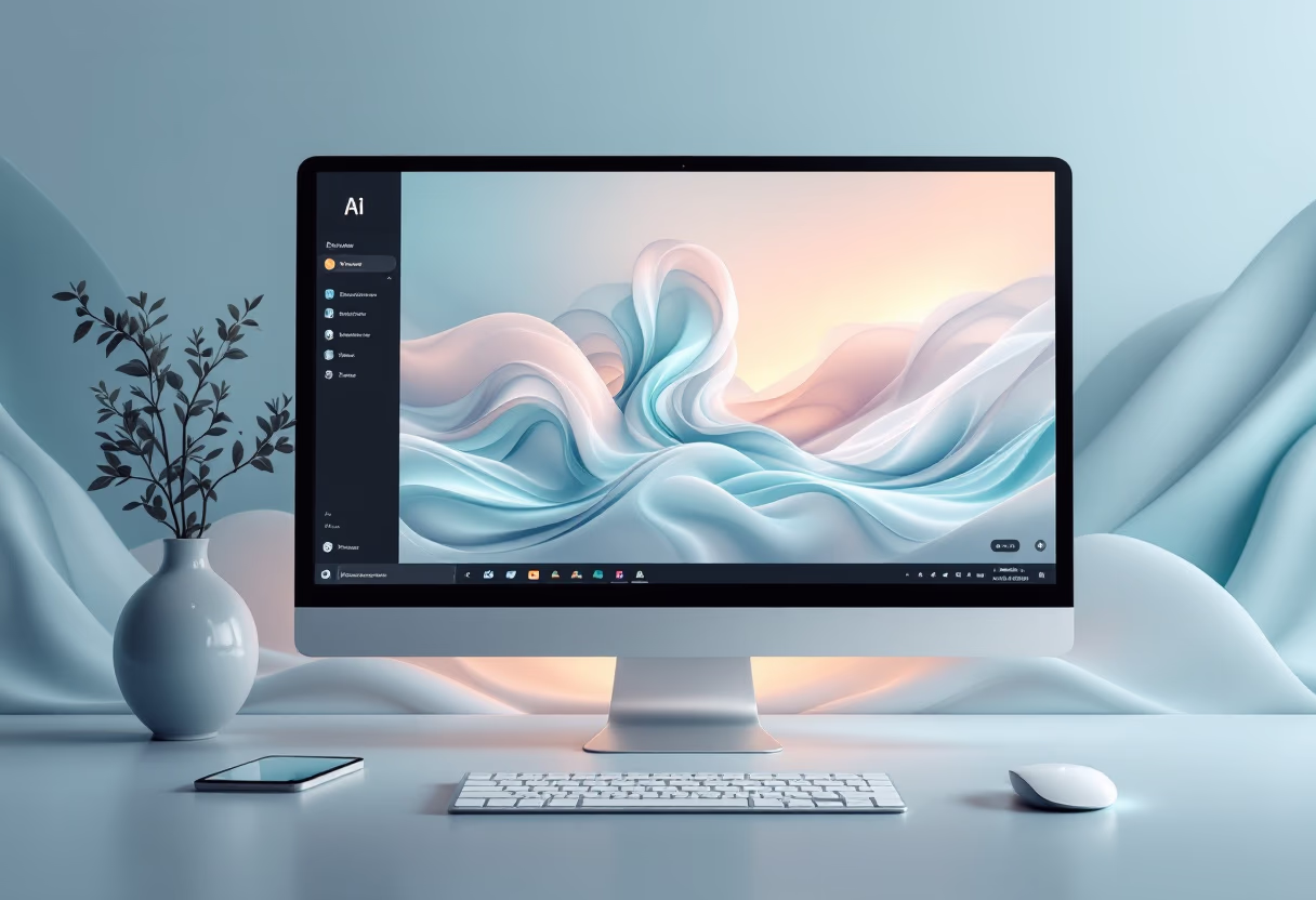 [interface] screenshot of software in action (for an ai saas company)