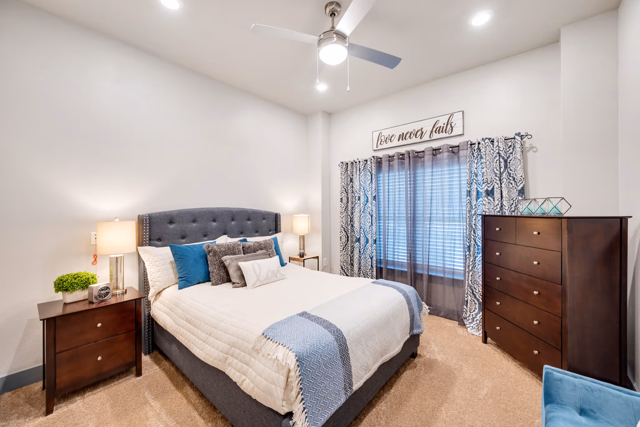 Furnished bedroom