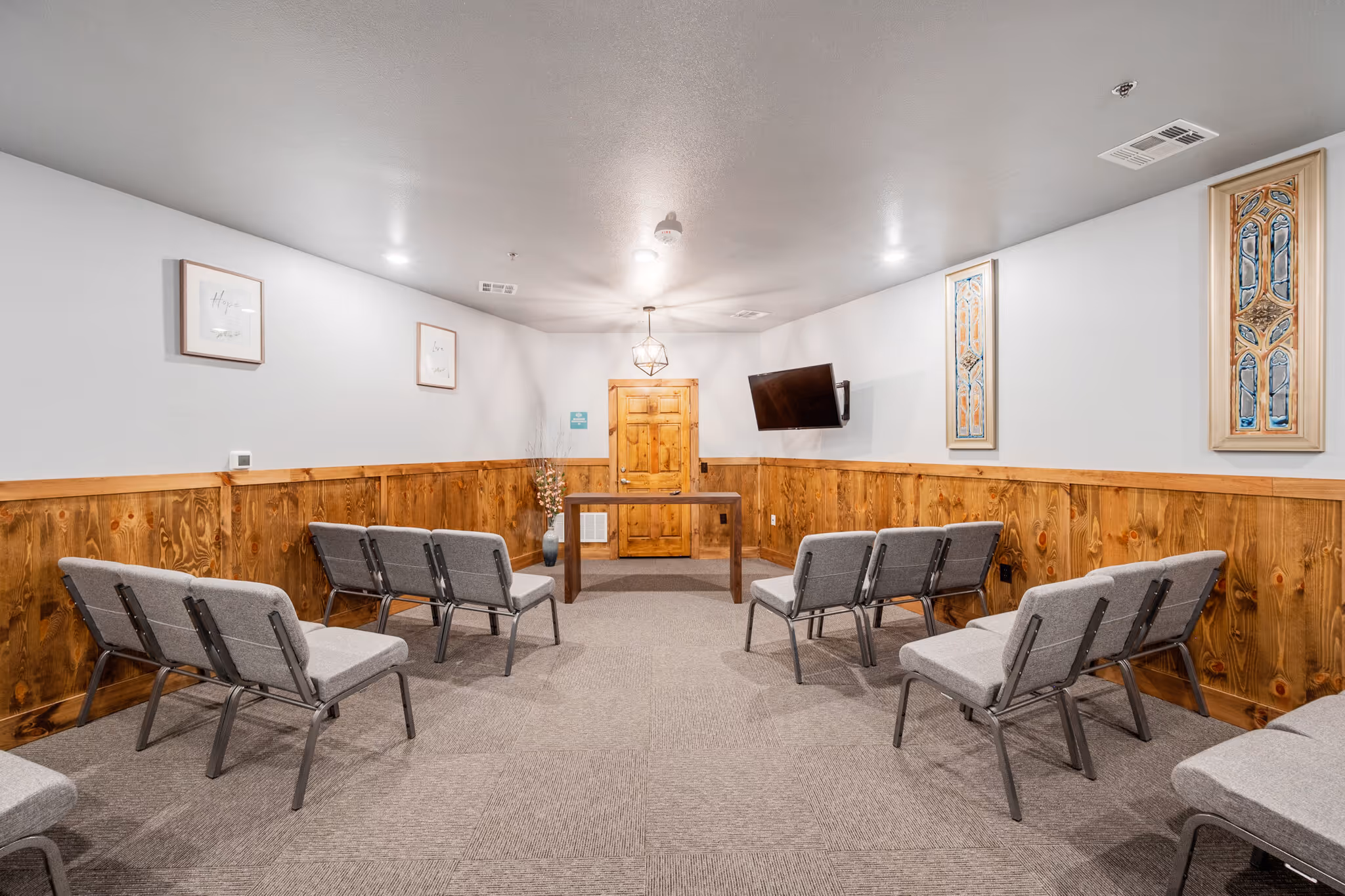 Chapel with chairs