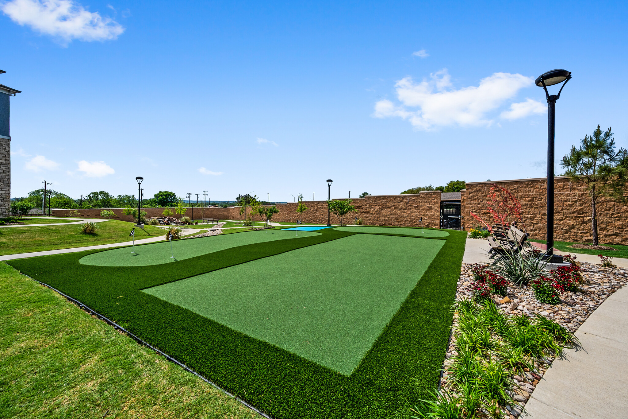 Putting green outside