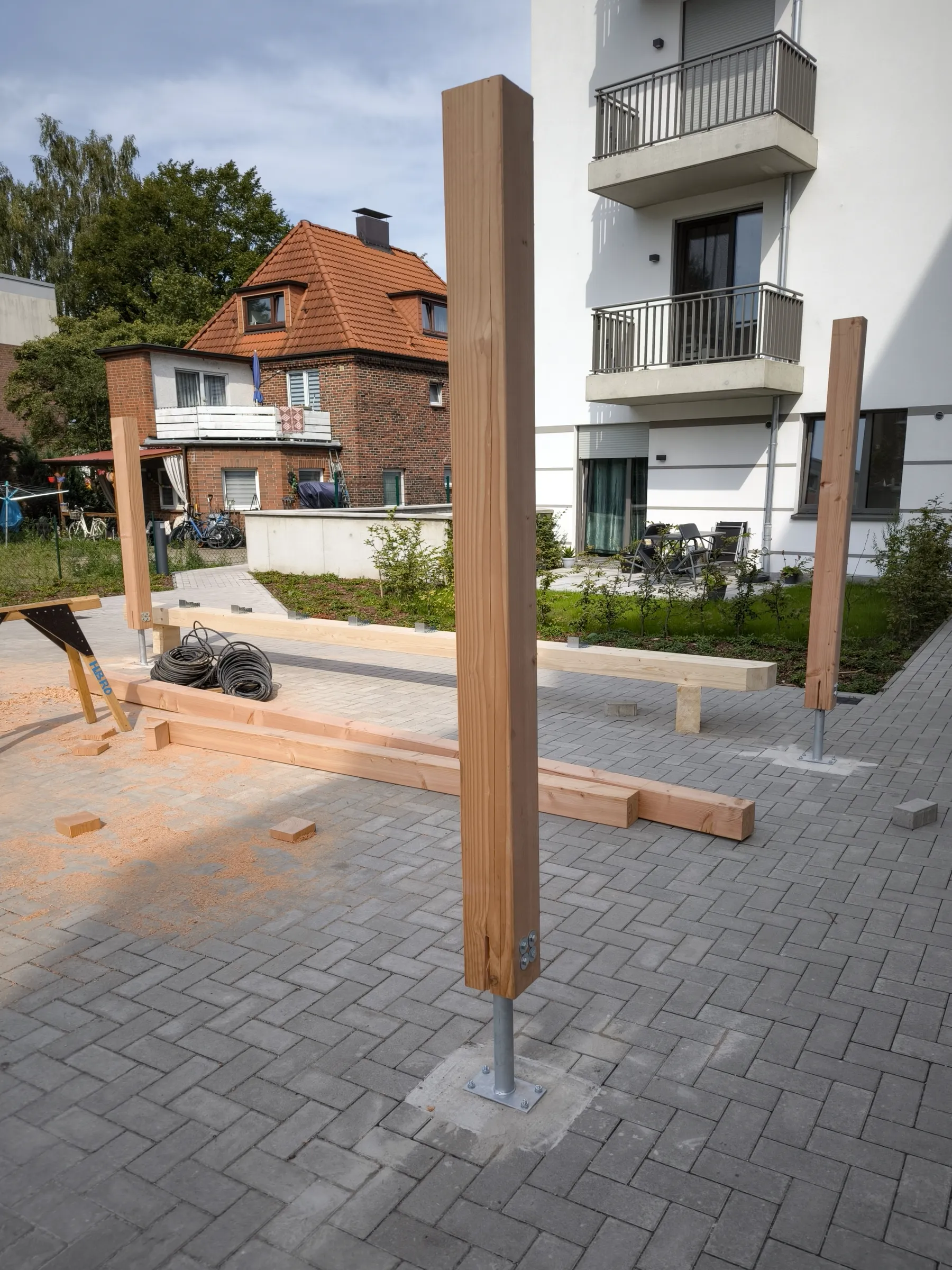 Großer Fahrradunterstand in Pinneberg