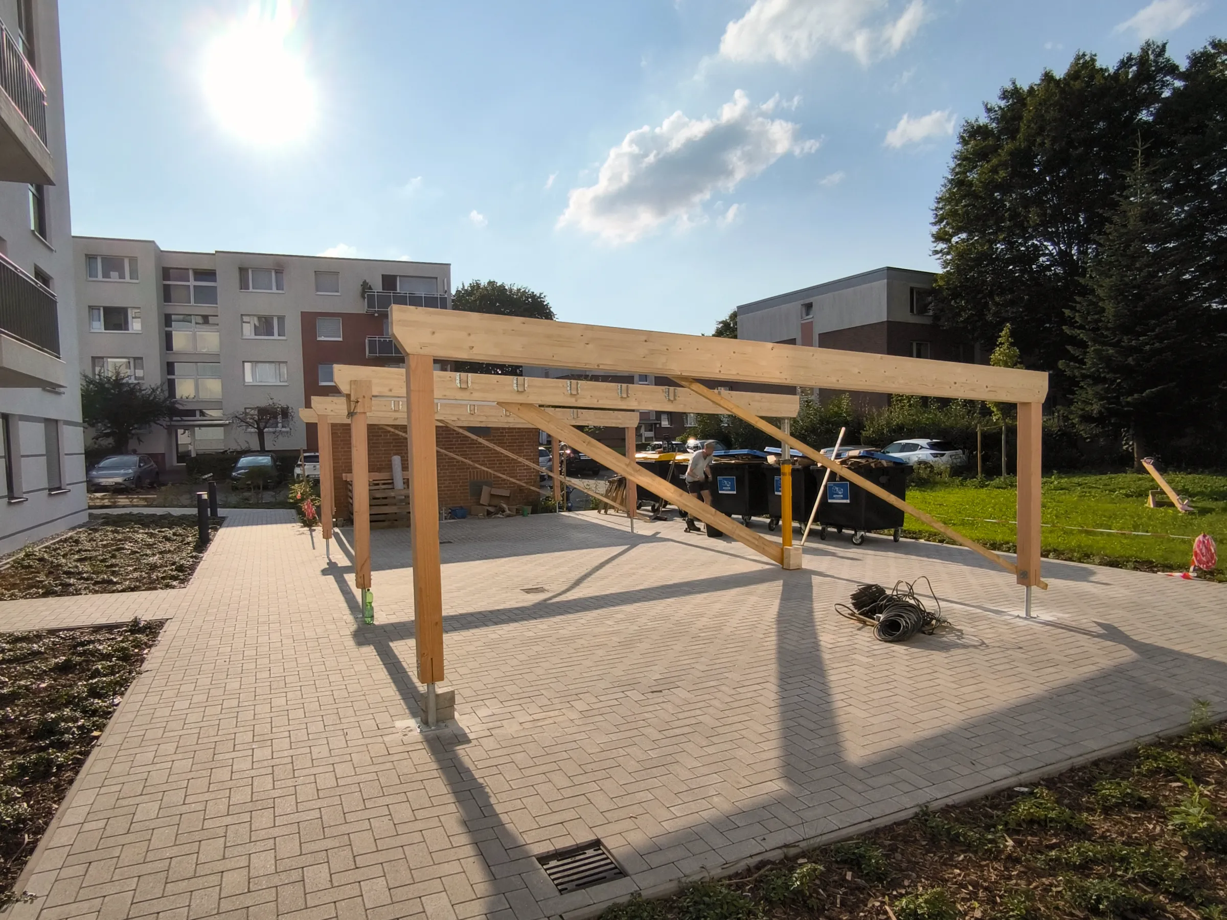 Großer Fahrradunterstand in Pinneberg