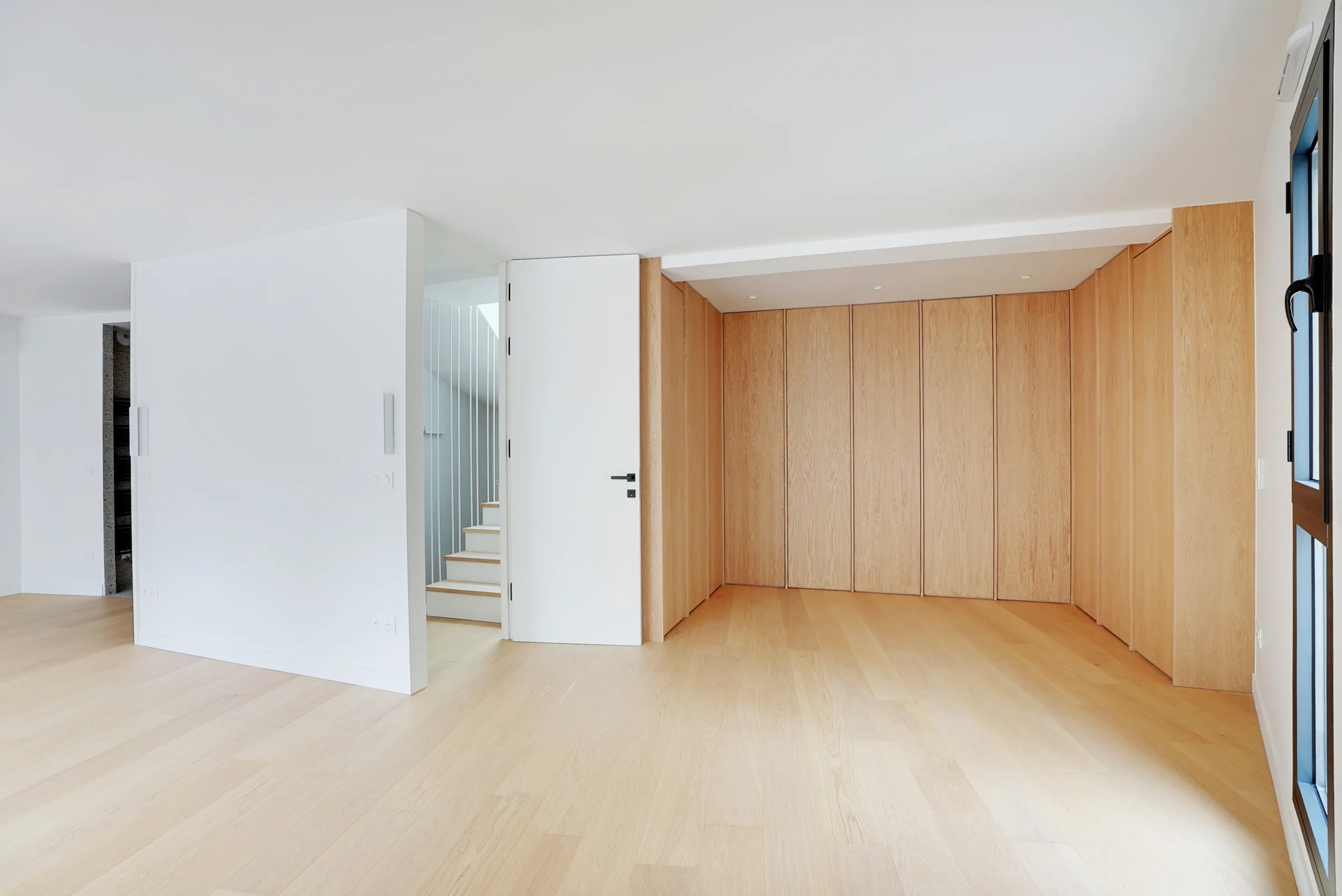 Séjour — construction d'une maison individuelle, avenue de la Sœur-Rosalie, Paris 13e