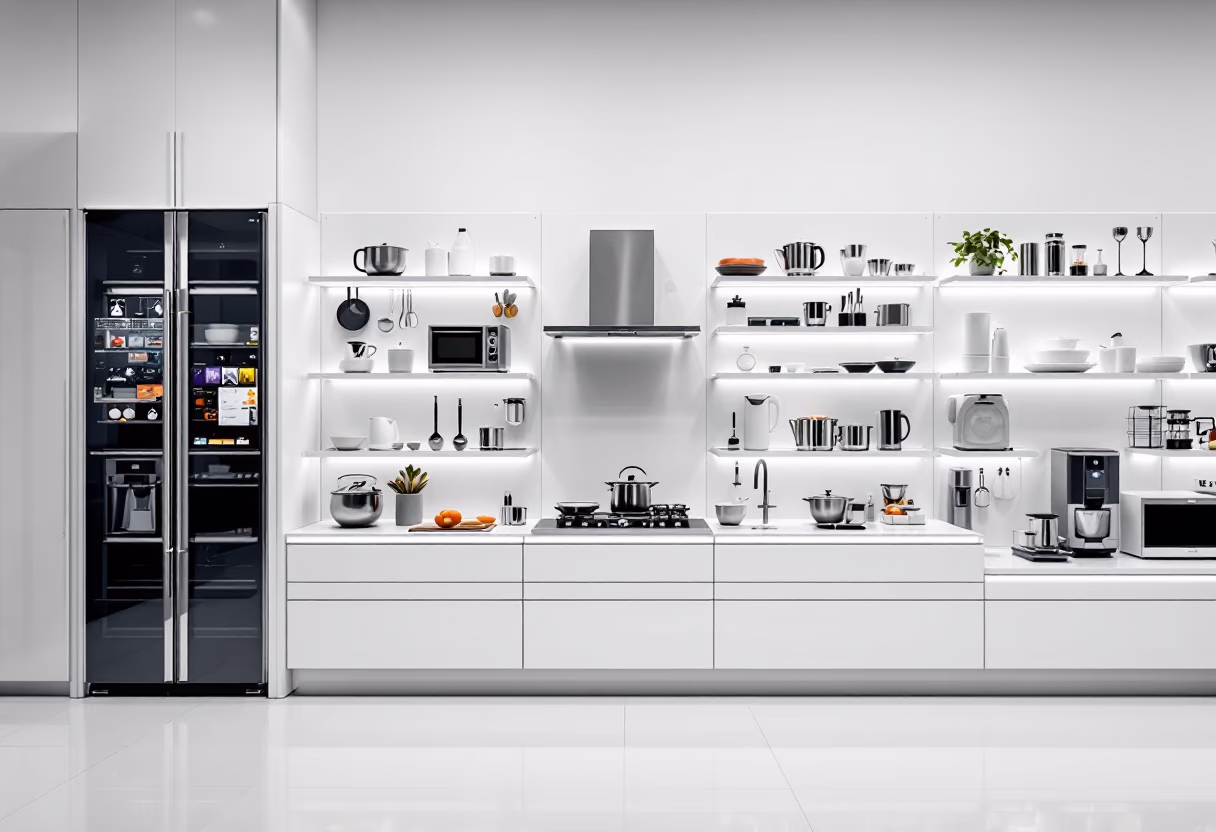 image of kitchen appliances area (for a department store)