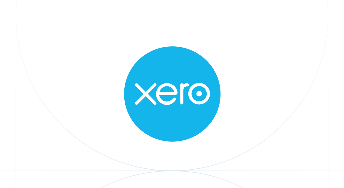 Xero logo with white text inside a solid blue circle on a white background.