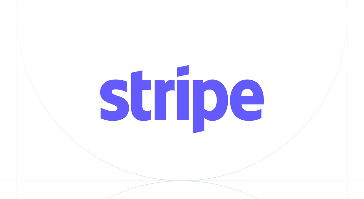 Stripe company logo in bold purple letters on a white background.