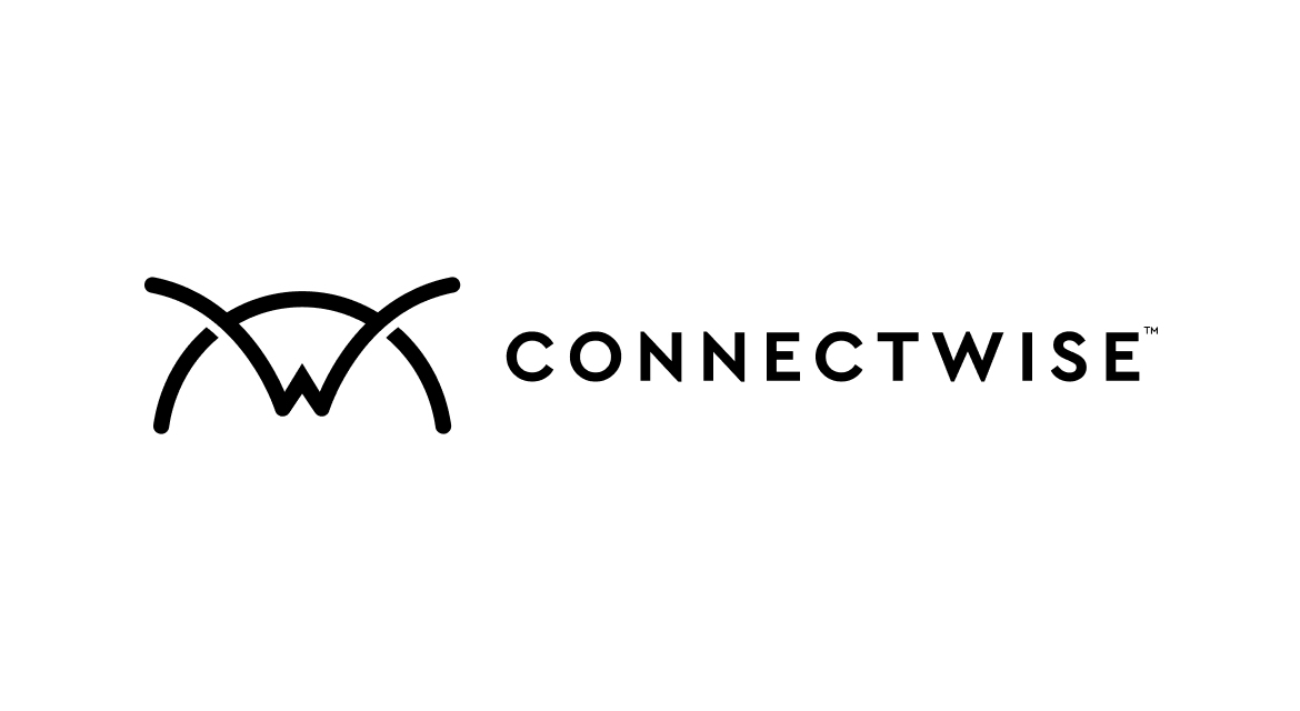 ConnectWise company logo with stylized 'CW' symbol and the word CONNECTWISE in black letters.