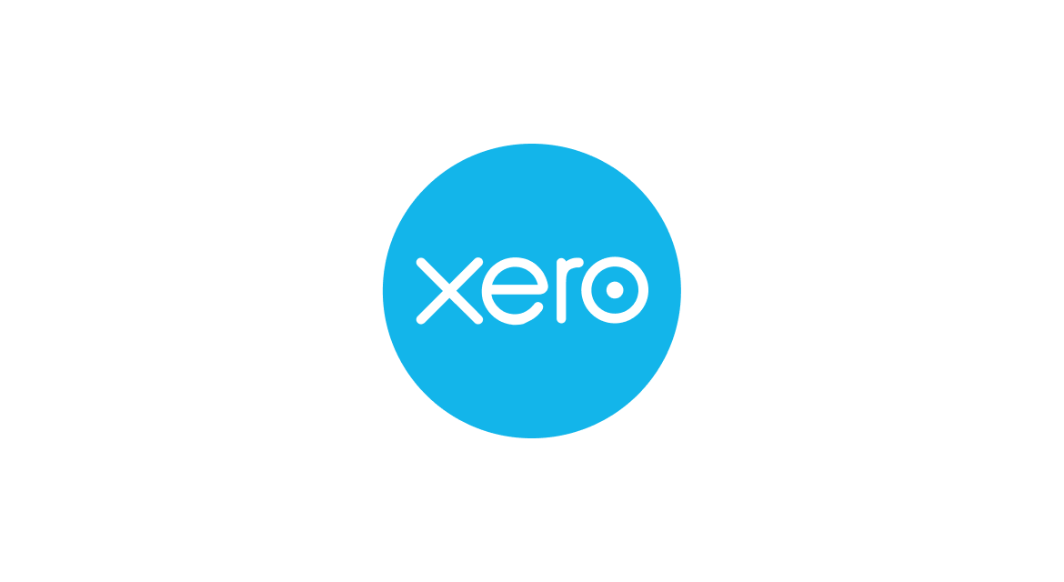 Xero company logo in white lowercase letters inside a blue circle.