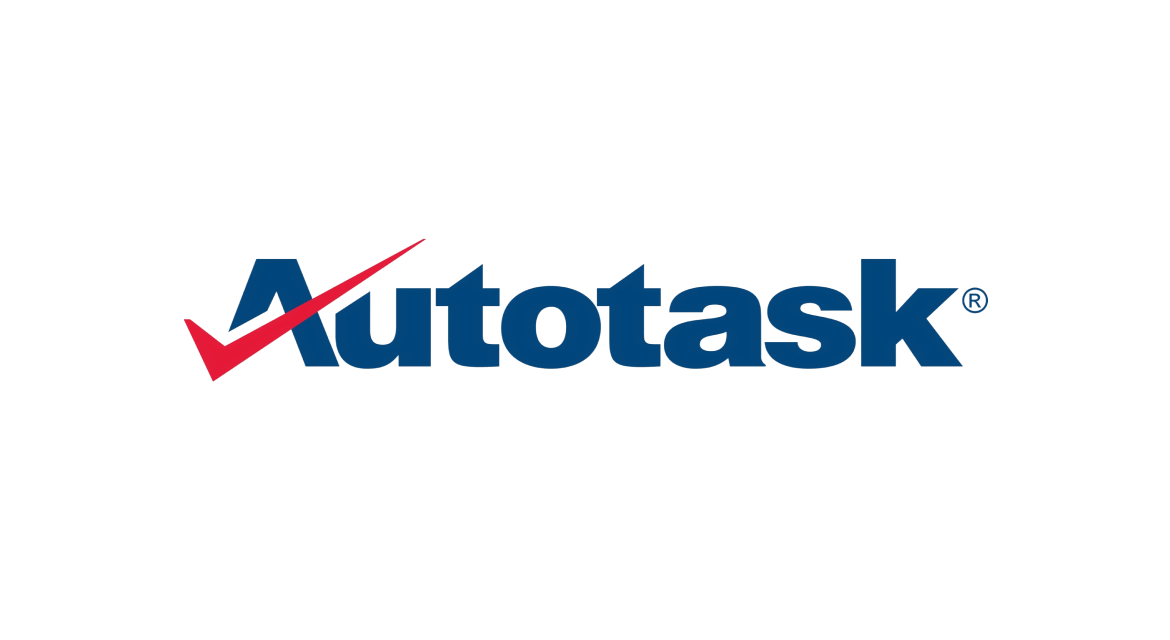 Autotask company logo with a red checkmark integrated in the letter A.