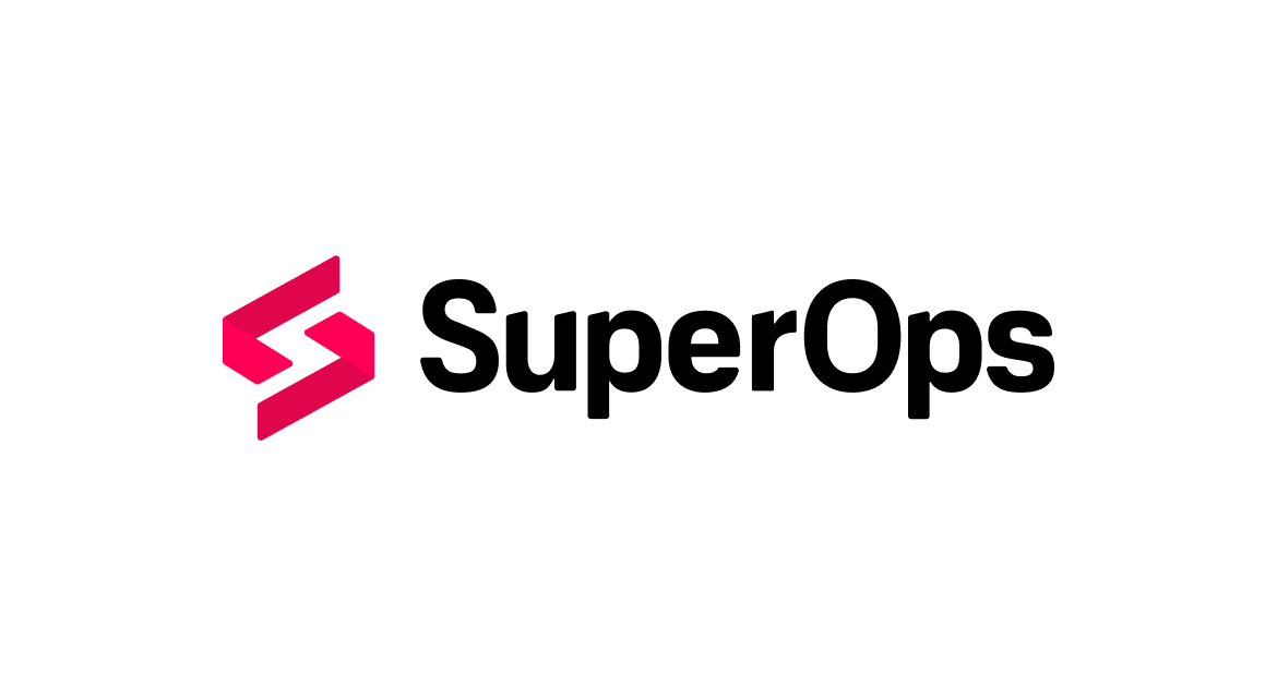 SuperOps company logo with red geometric S symbol and black text on white background.