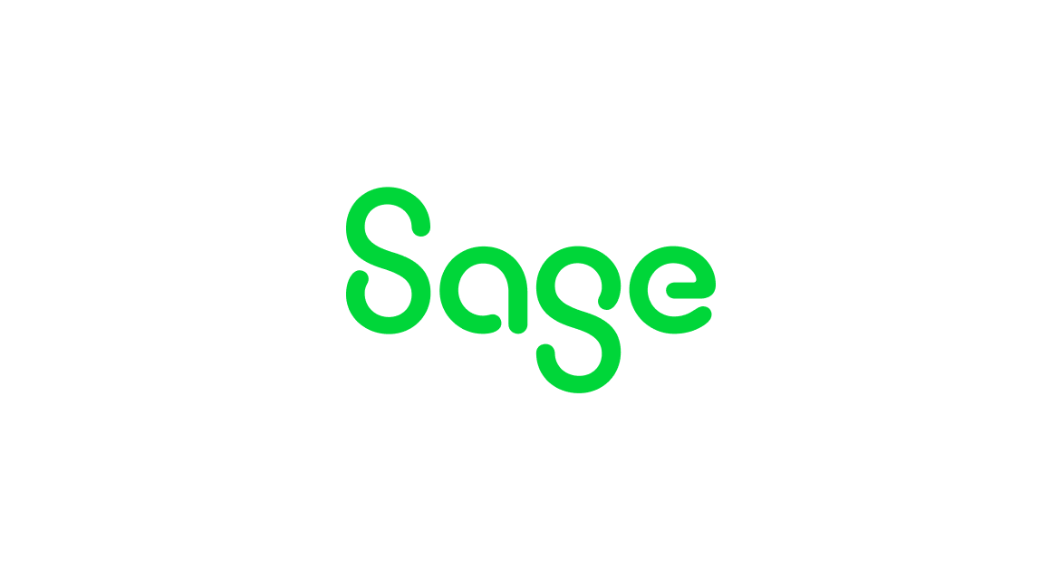 Sage company logo in green text on a white background.