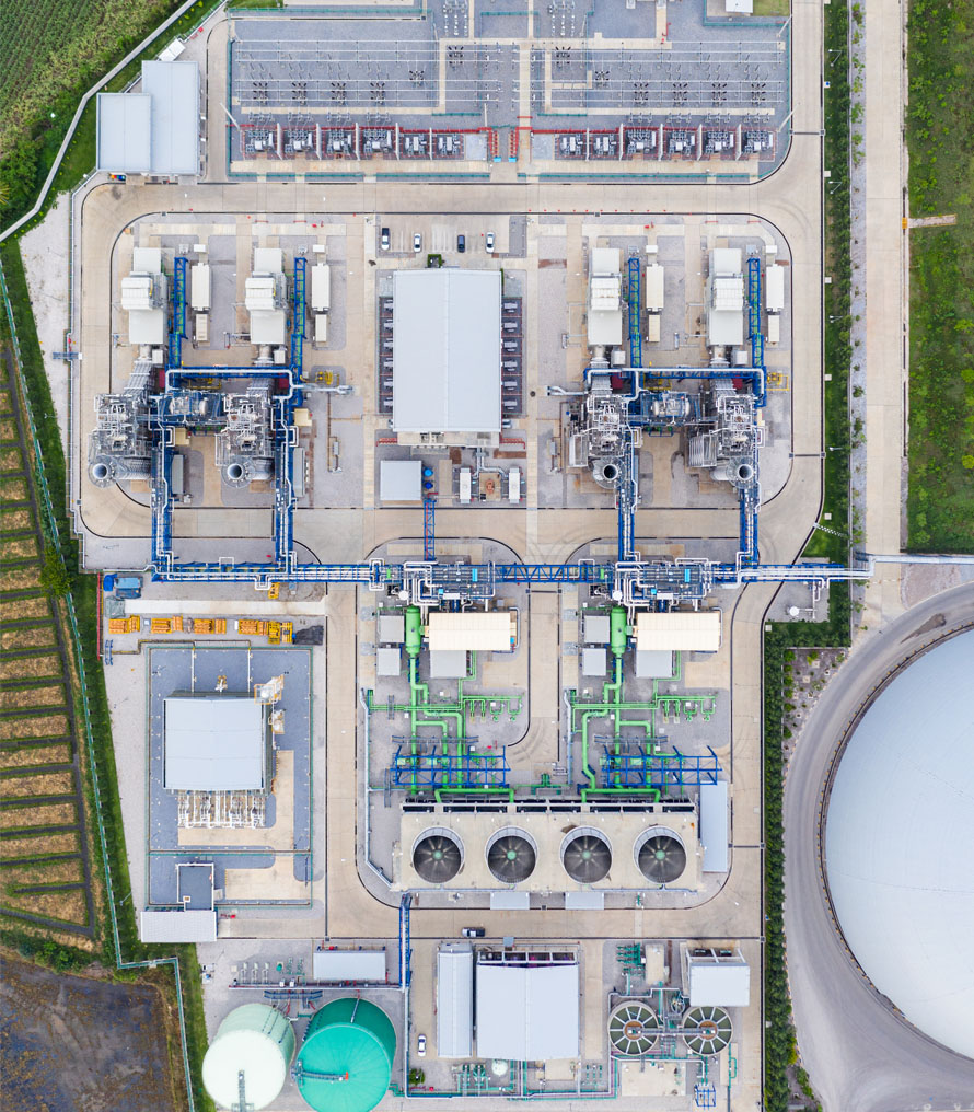 Electric power plant substation