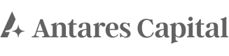 Antares Capital company logo with stylized triangular icon to the left.