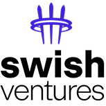 Logo with three vertical blue lines and a curved horizontal line above text reading 'High Tower'.
