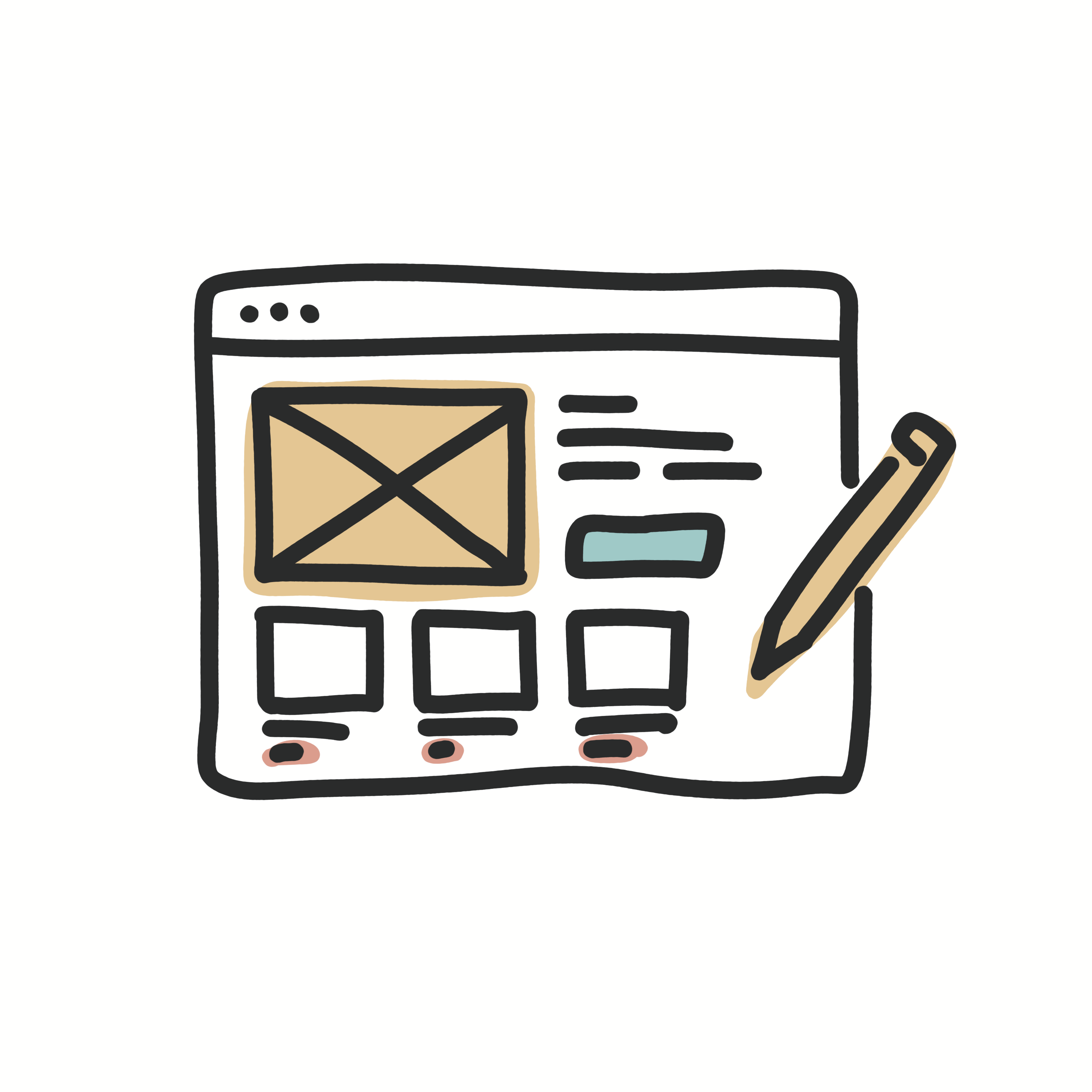 Illustration für individuelles Webdesign