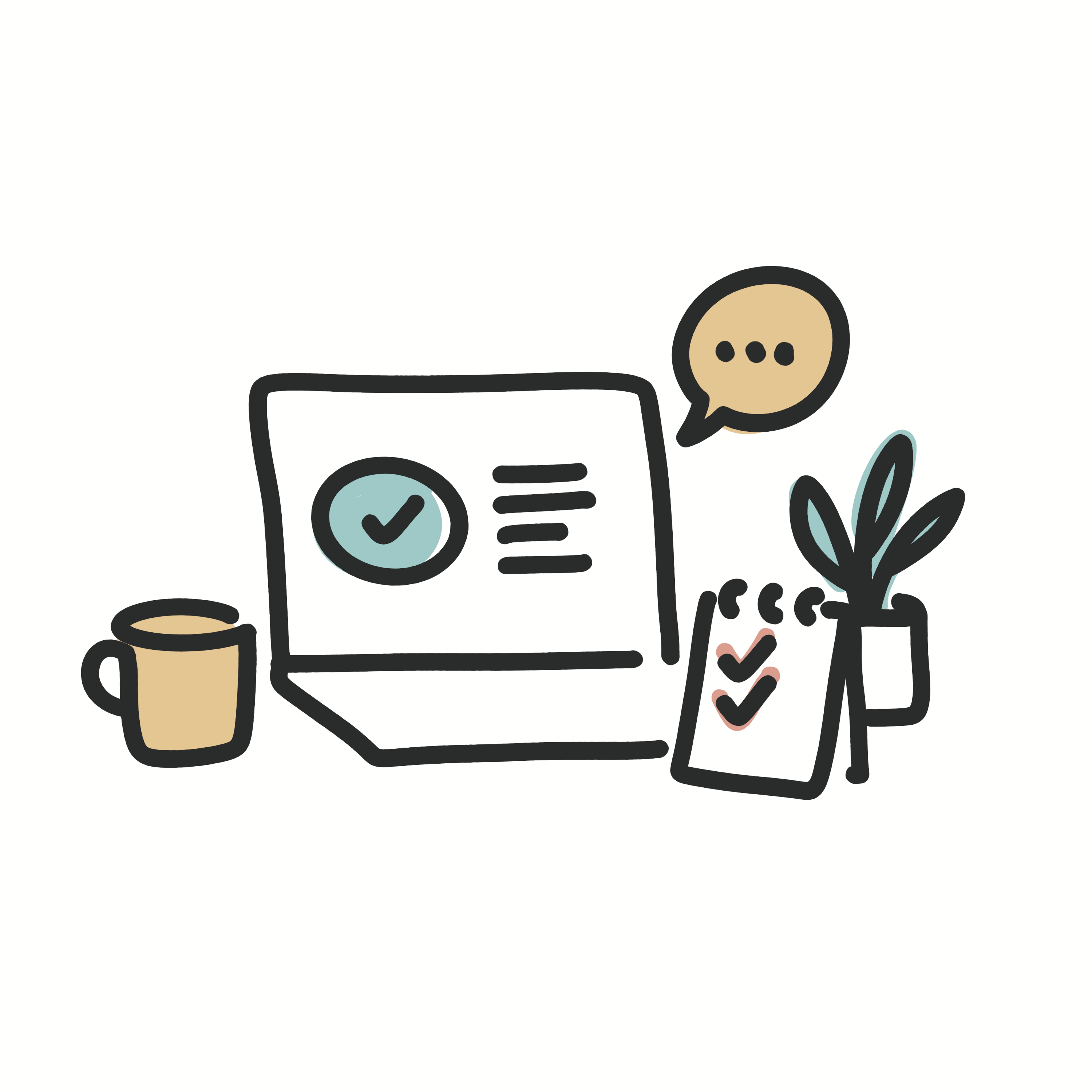 Illustration für laufenden Website-Support und kleine Design-Anpassungen