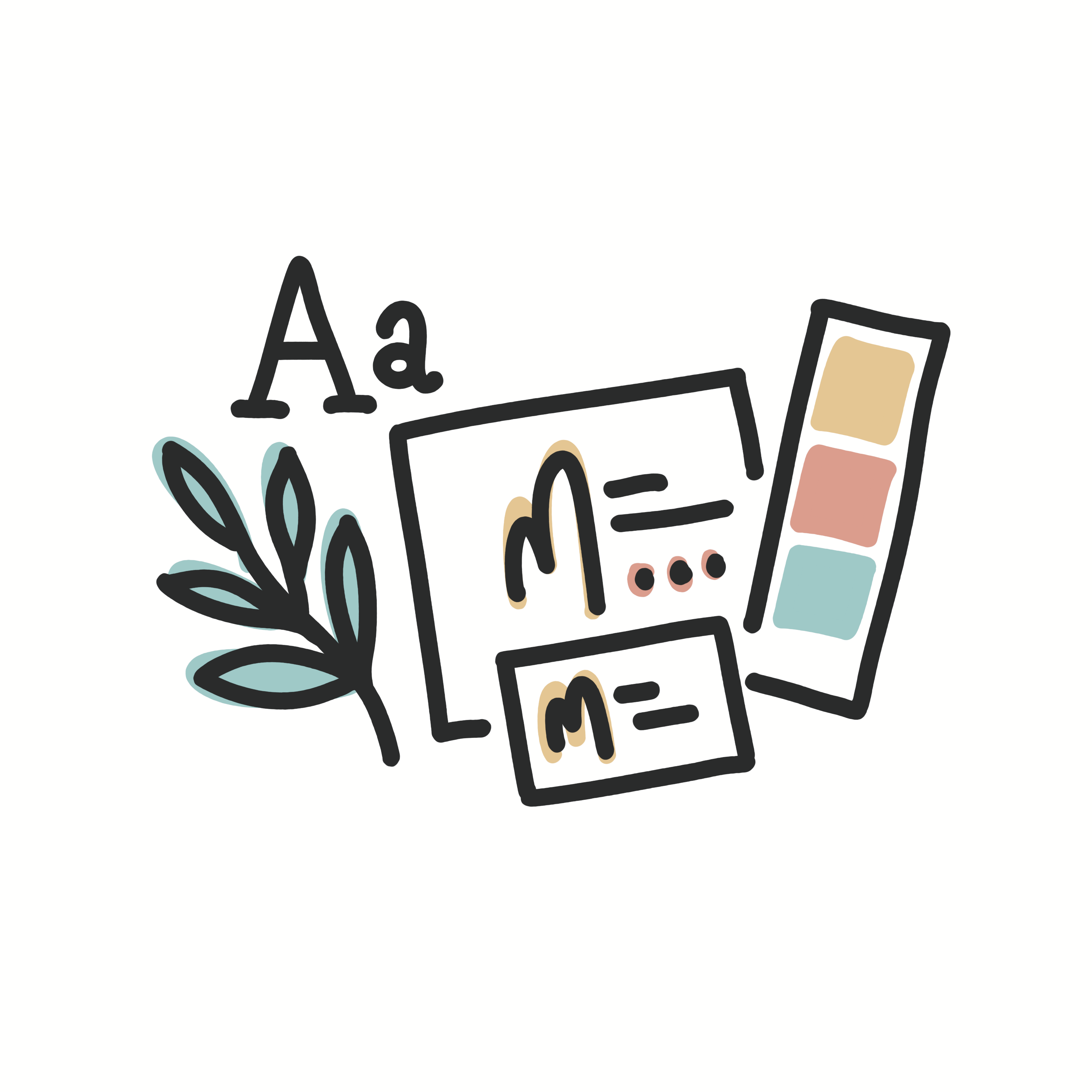 Illustration für Branding, Logo und visuelle Identität