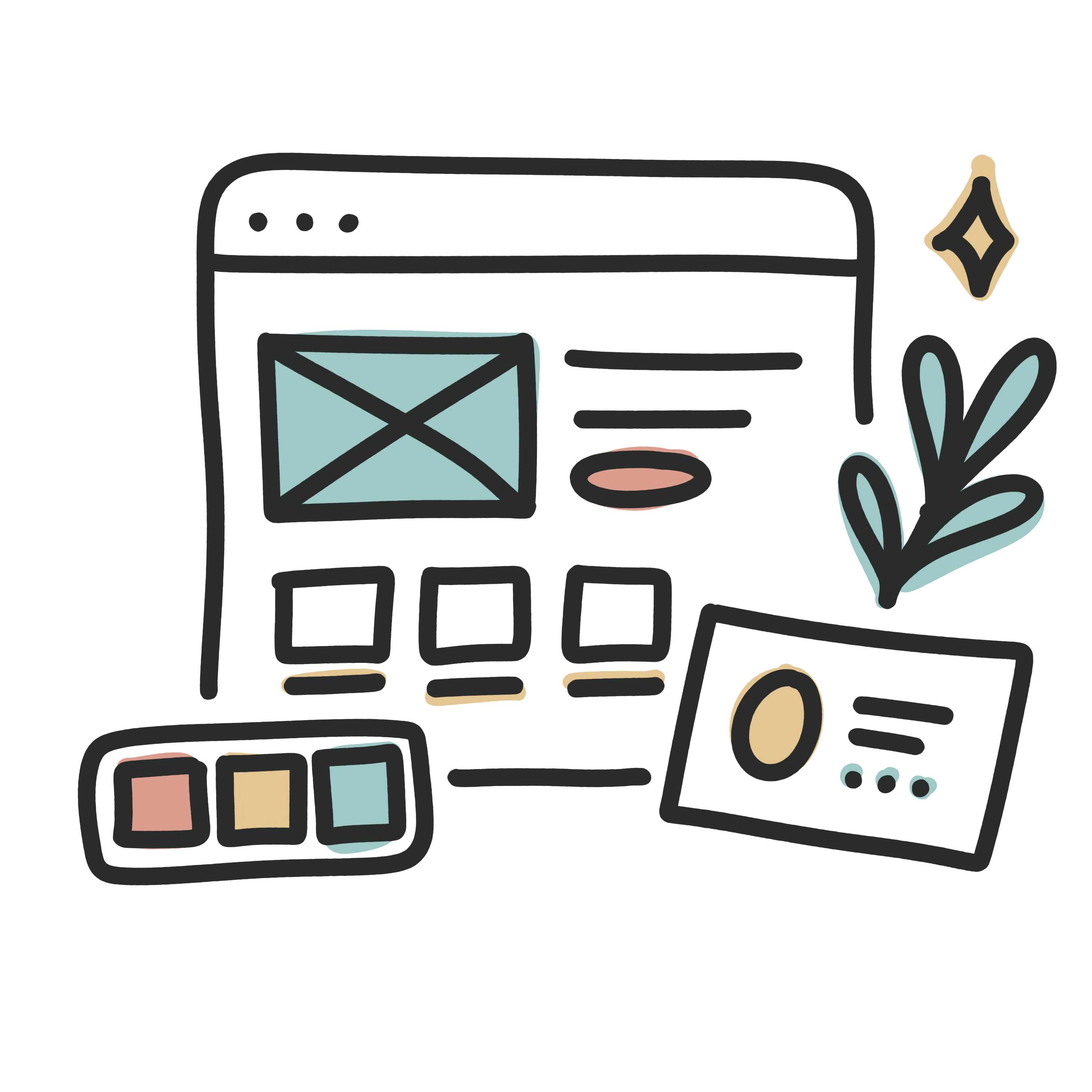 Website & mini brand refresh illustration
