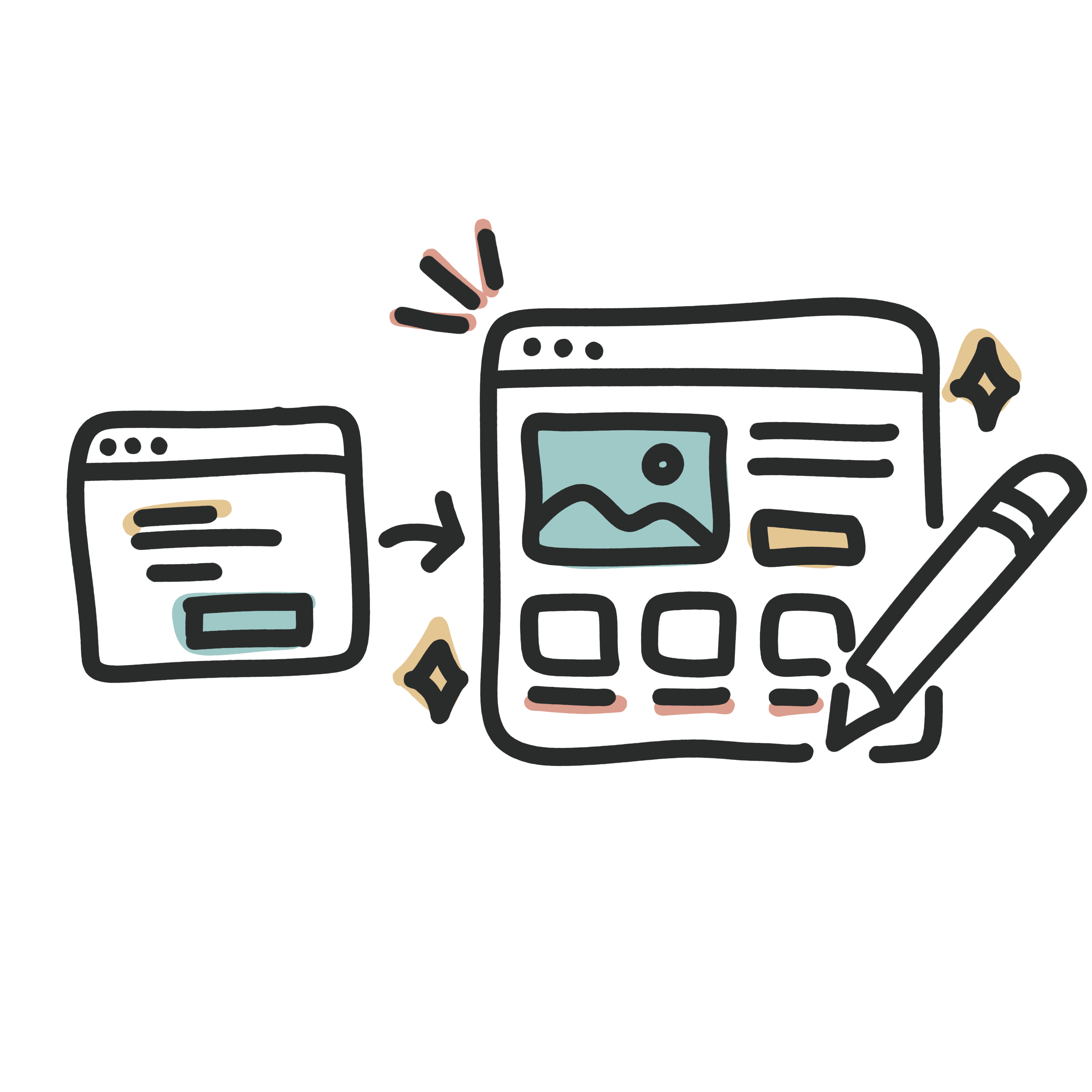 Webdesign / Website redesign Illustration