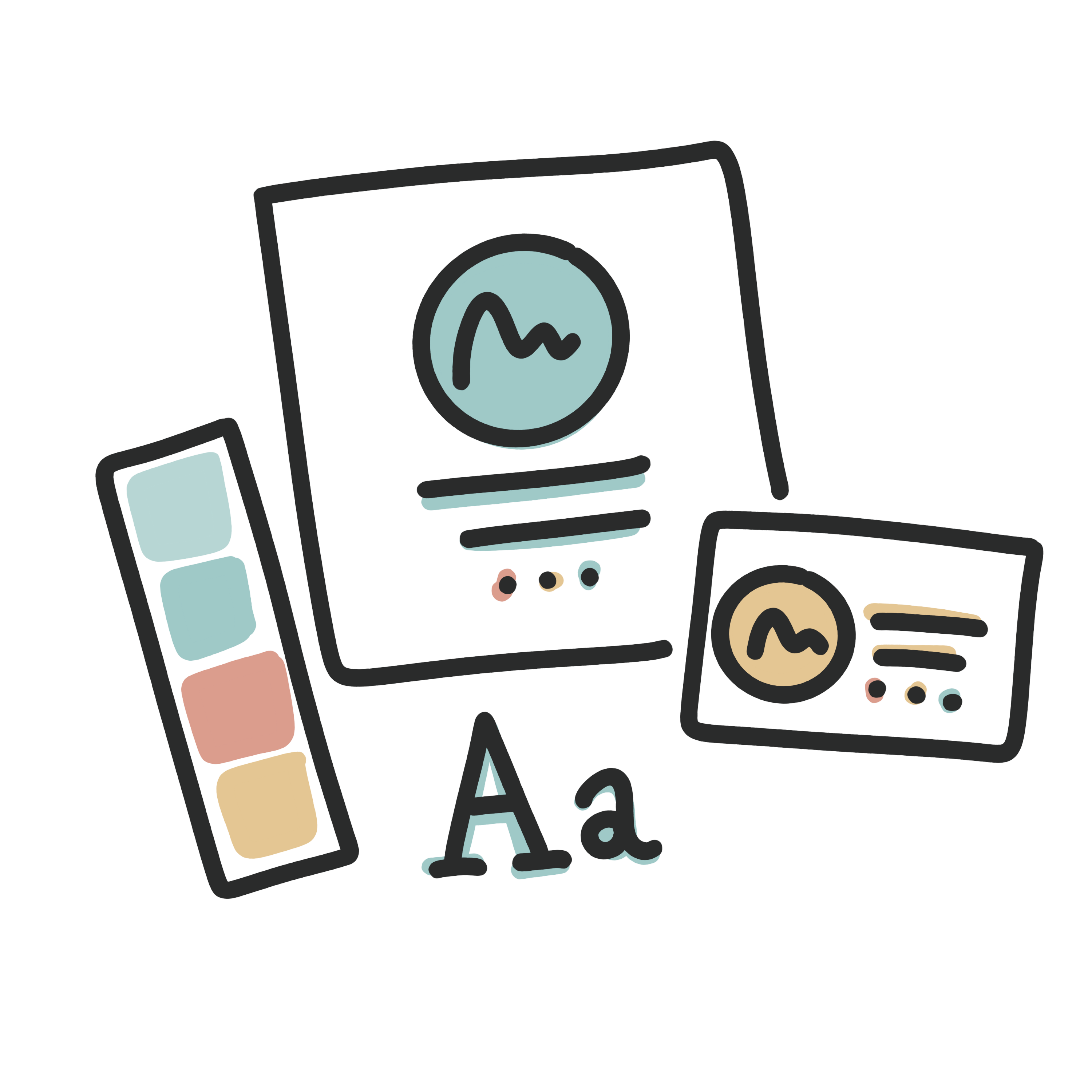 Mini brand package illustration