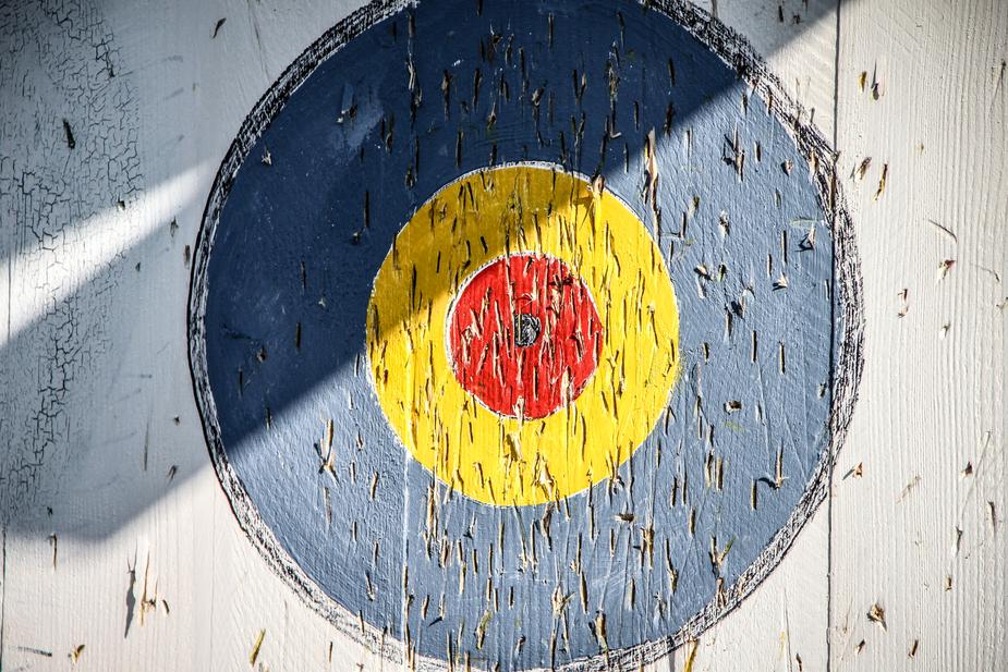 Wooden bullseye