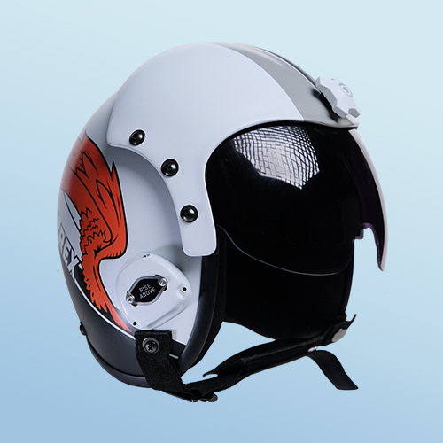 Replica helmet prop design for game promotional campaign
