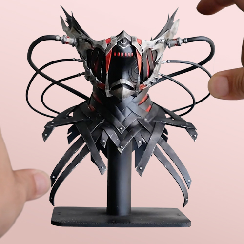 Dark fantasy creature collectible statue for game franchise