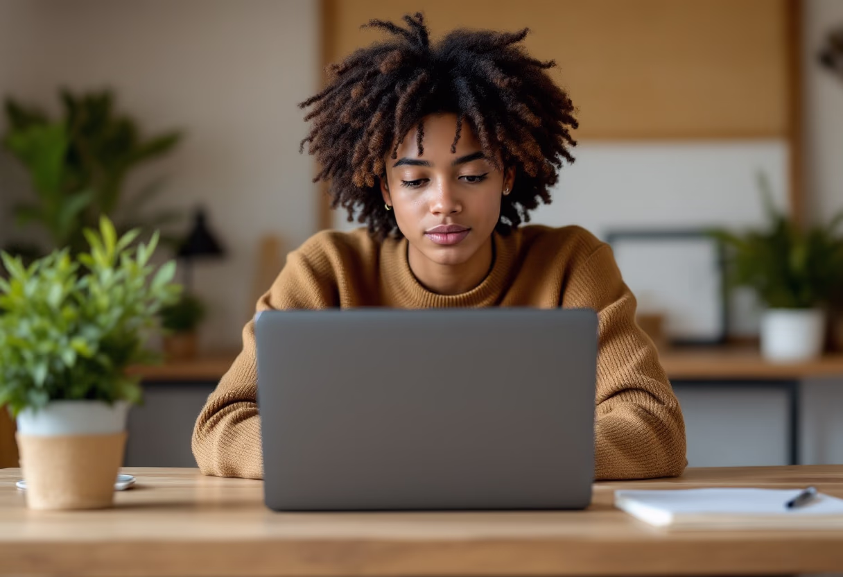 image of student using a laptop (for a private tutor)