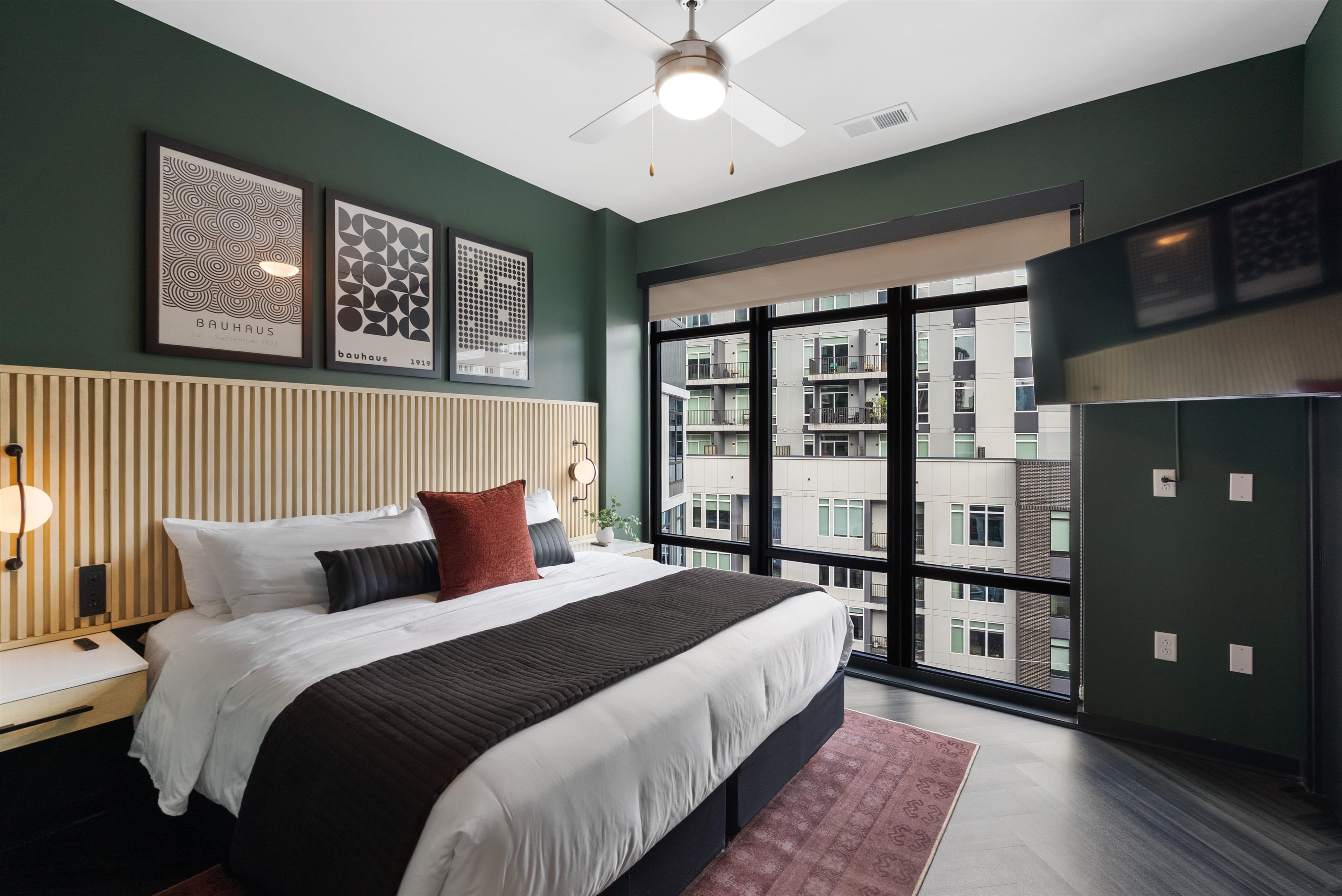 King room at The Quinley boutique hotel in The Gulch, Nashville