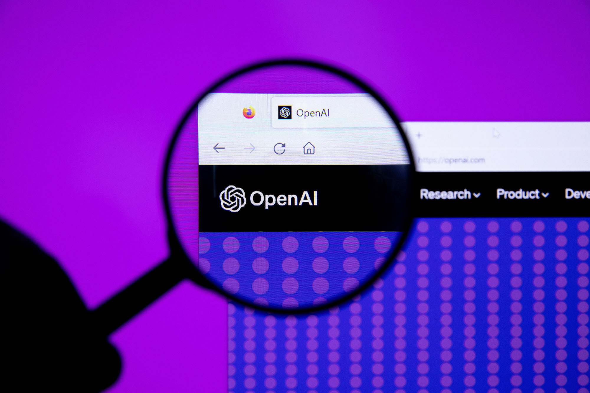OpenAI magnifying glass