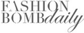 Fashion Bomb Daily logo in elegant serif and italic script fonts.