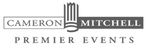 Cameron Mitchell Premier Events logo with stylized vertical lines above the text.