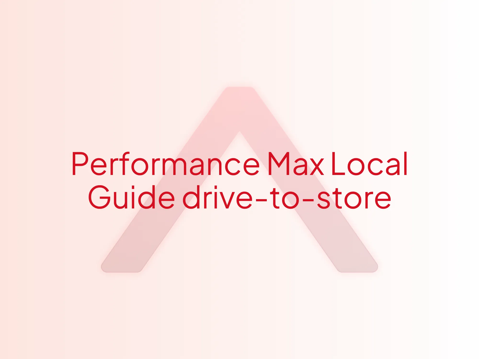 Lignes rouges convergeant vers un point lumineux, évoquant Performance Max Local et le drive-to-store